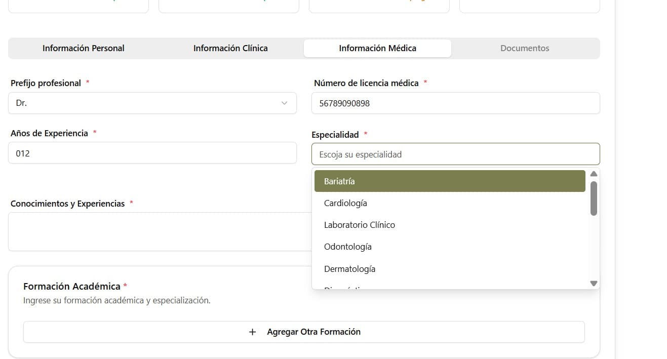 Before Prueba de envio de info
